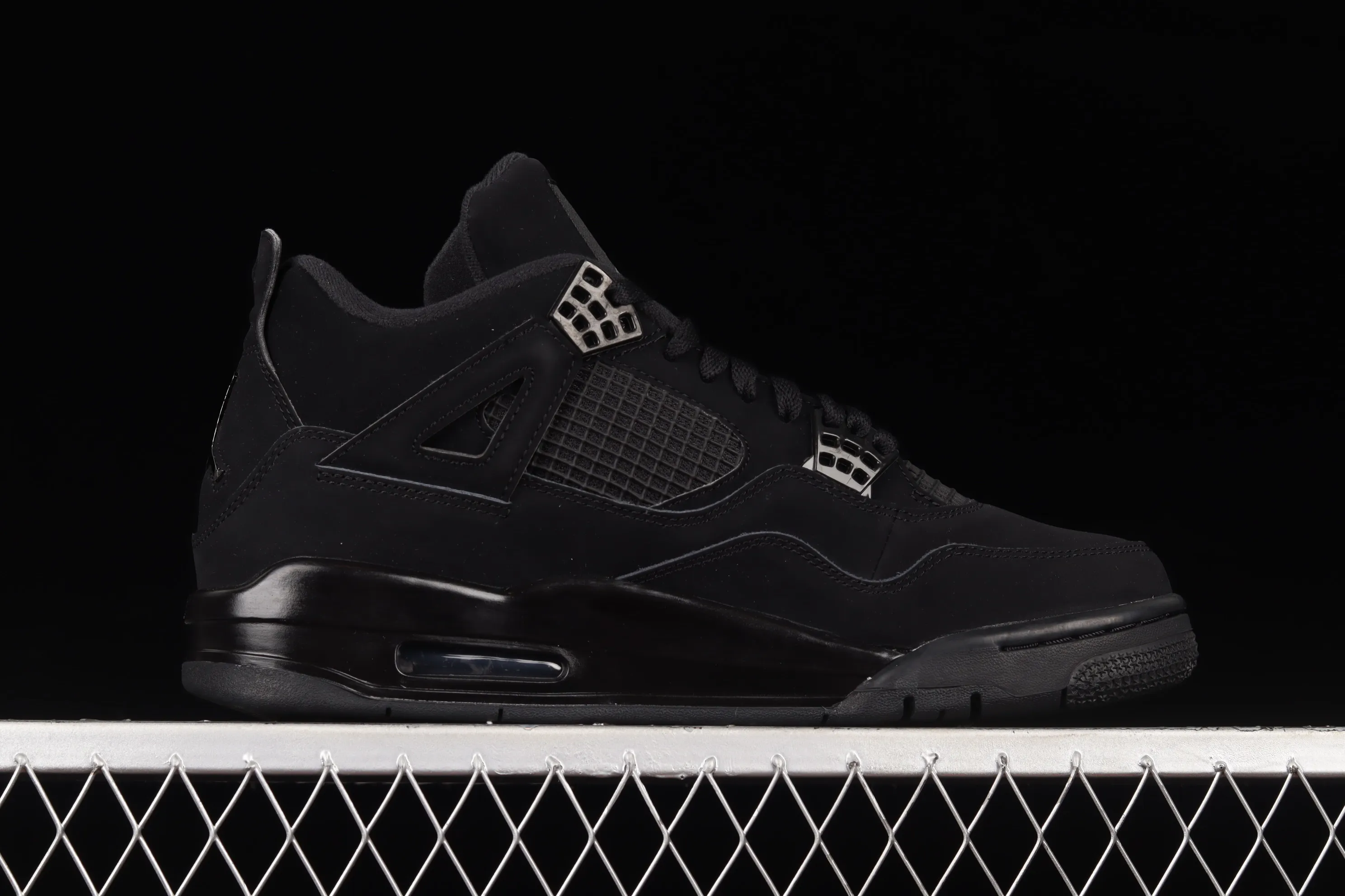 All categories Air Jordan Jordan series basketball shoes Air Jordan 4 foreign trade version Air Jordan 4 Retro "Black Cat" AJ4 Joe 4 Black Cat First layer frosted CU1110-010